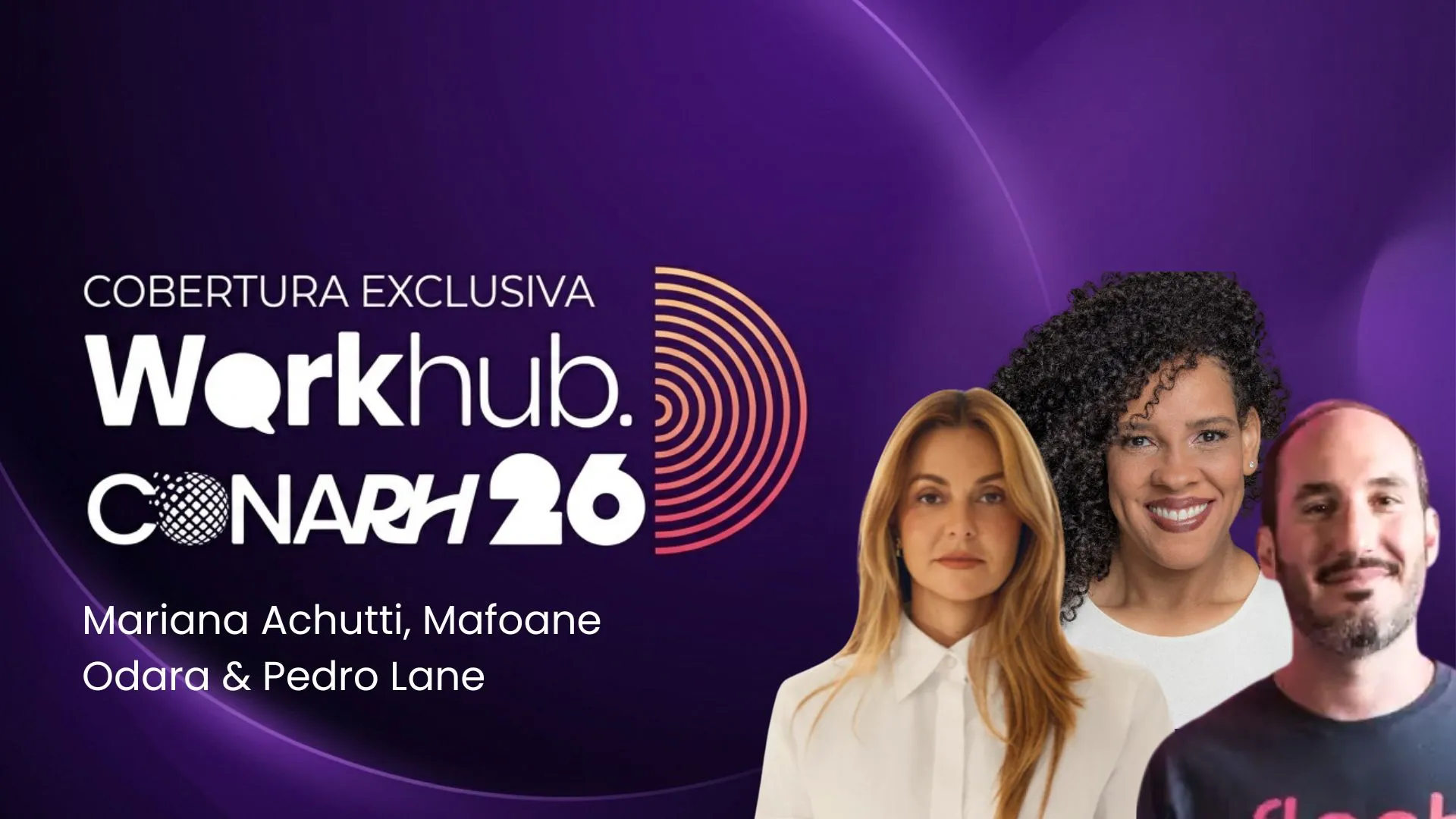Mafoane Odara e Mariana Achutti durante palestra sobre pensamento crítico, inteligência artificial e liderança no CONARH 2026